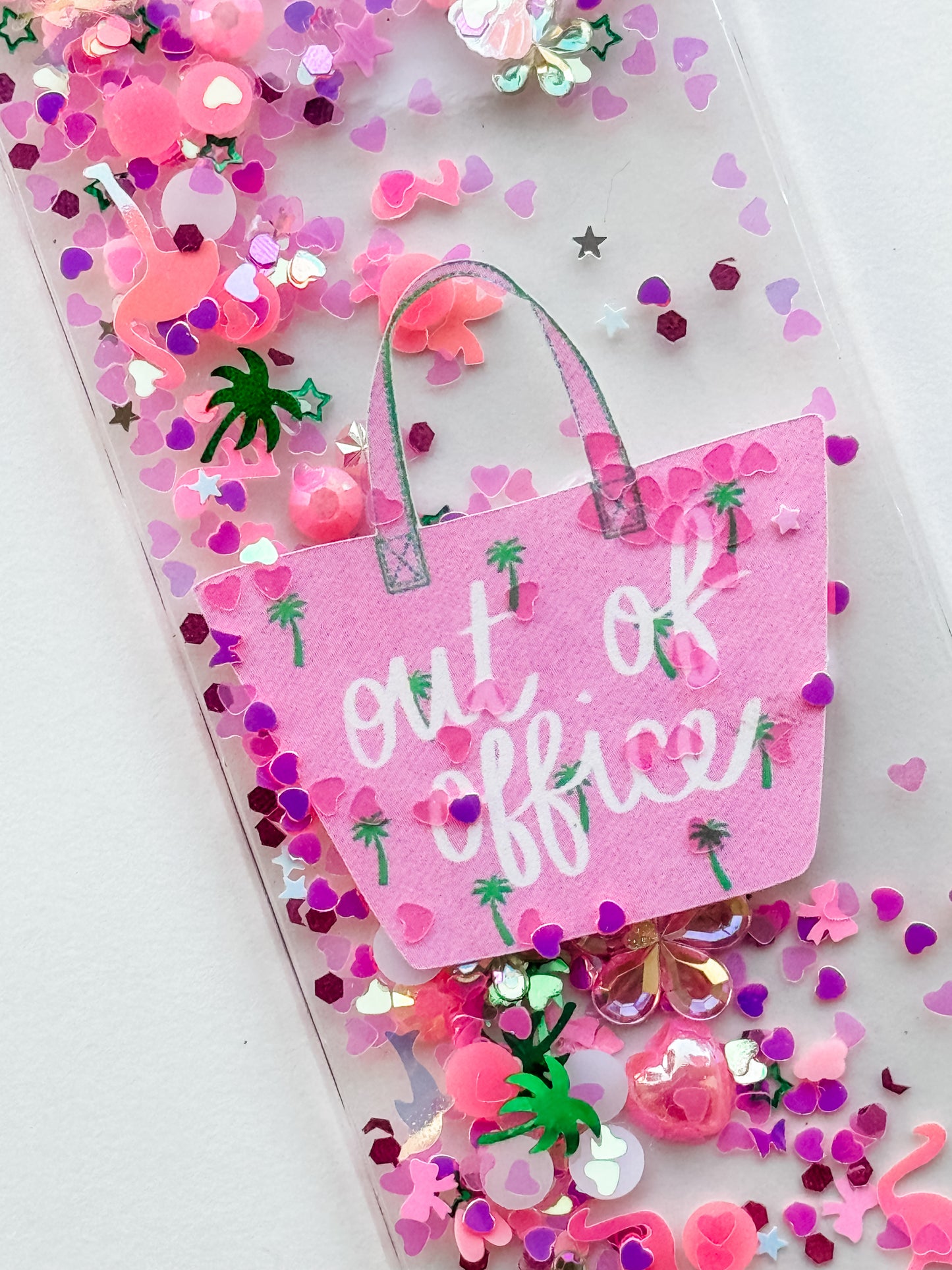 "OUT OF OFFICE" TOTE GLITTERMARK