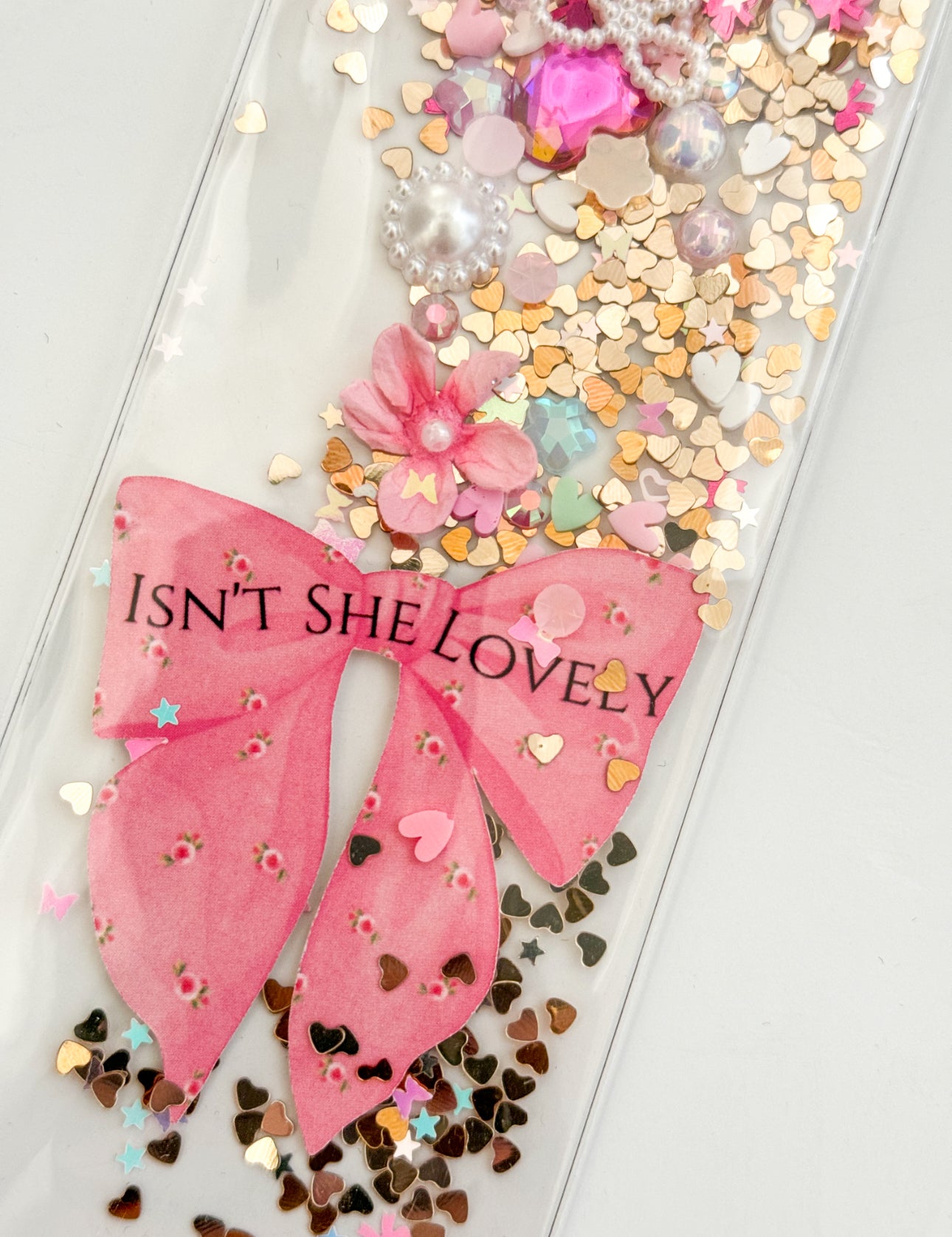 "ISN'T SHE LOVELY" BOW BOOKMARK