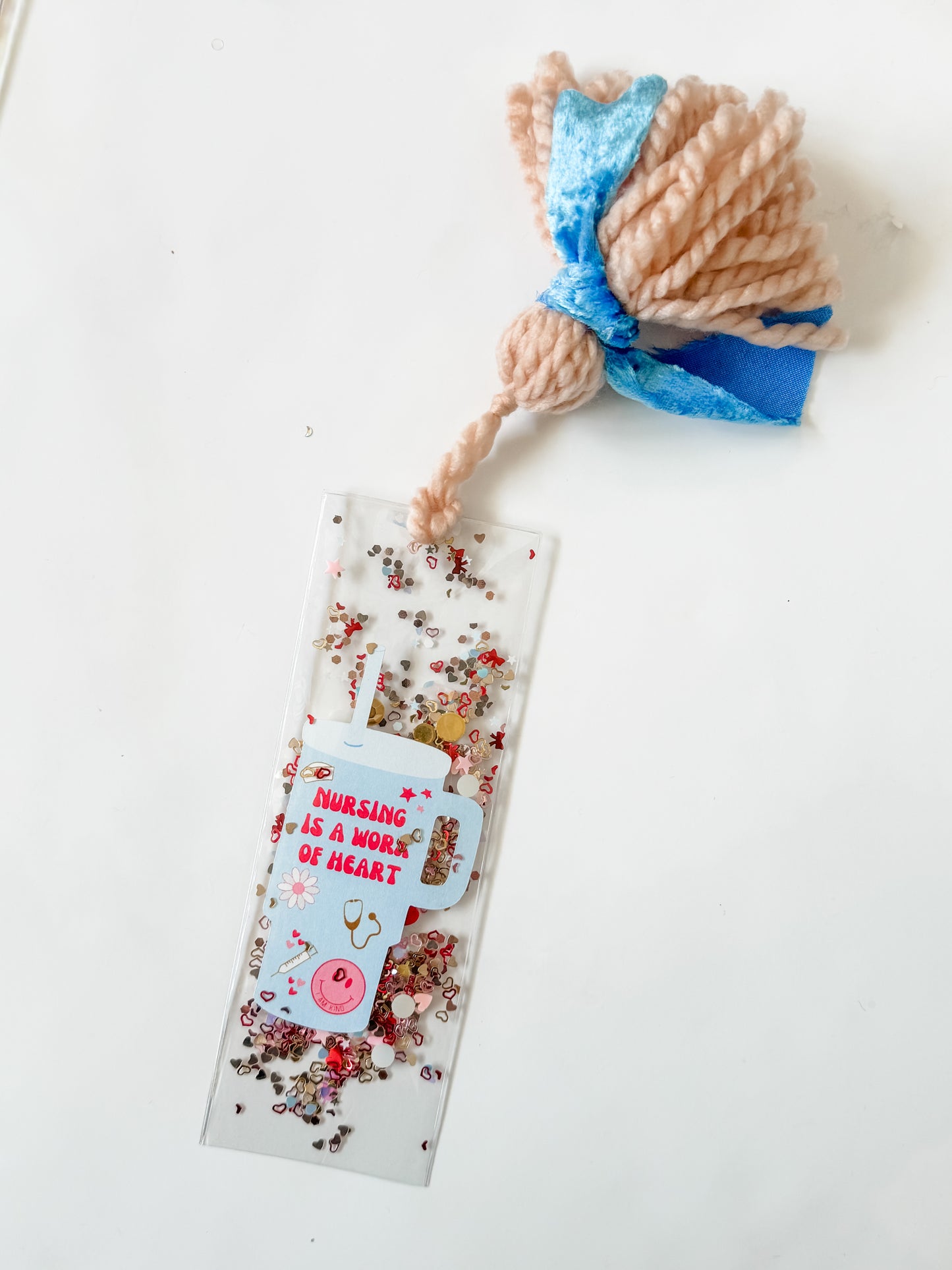 "NURSING IS A WORK OF HEART" GLITTERMARK