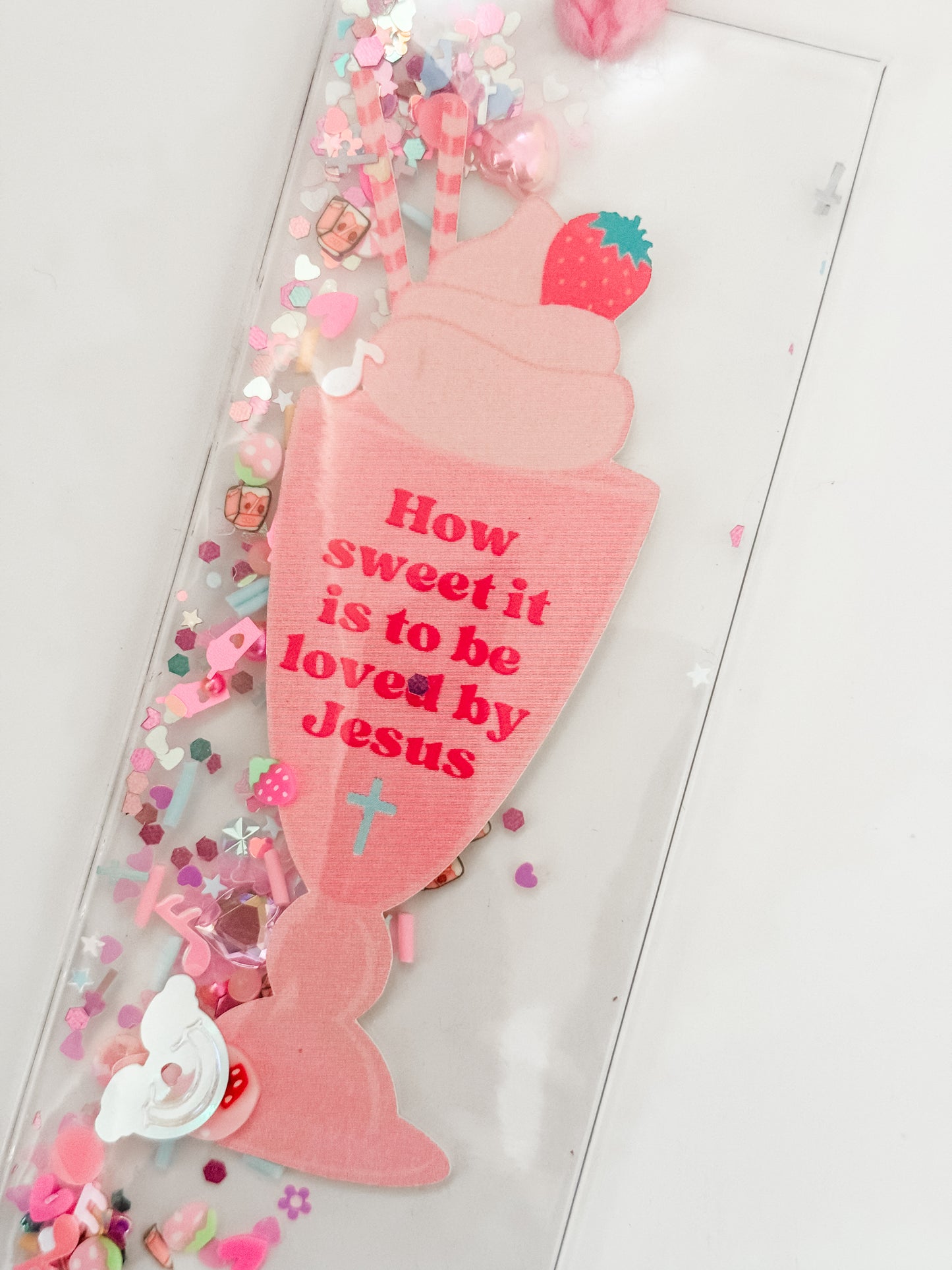 "HOW SWEET IT IS TO BE LOVED BY JESUS" GLITTERMARK