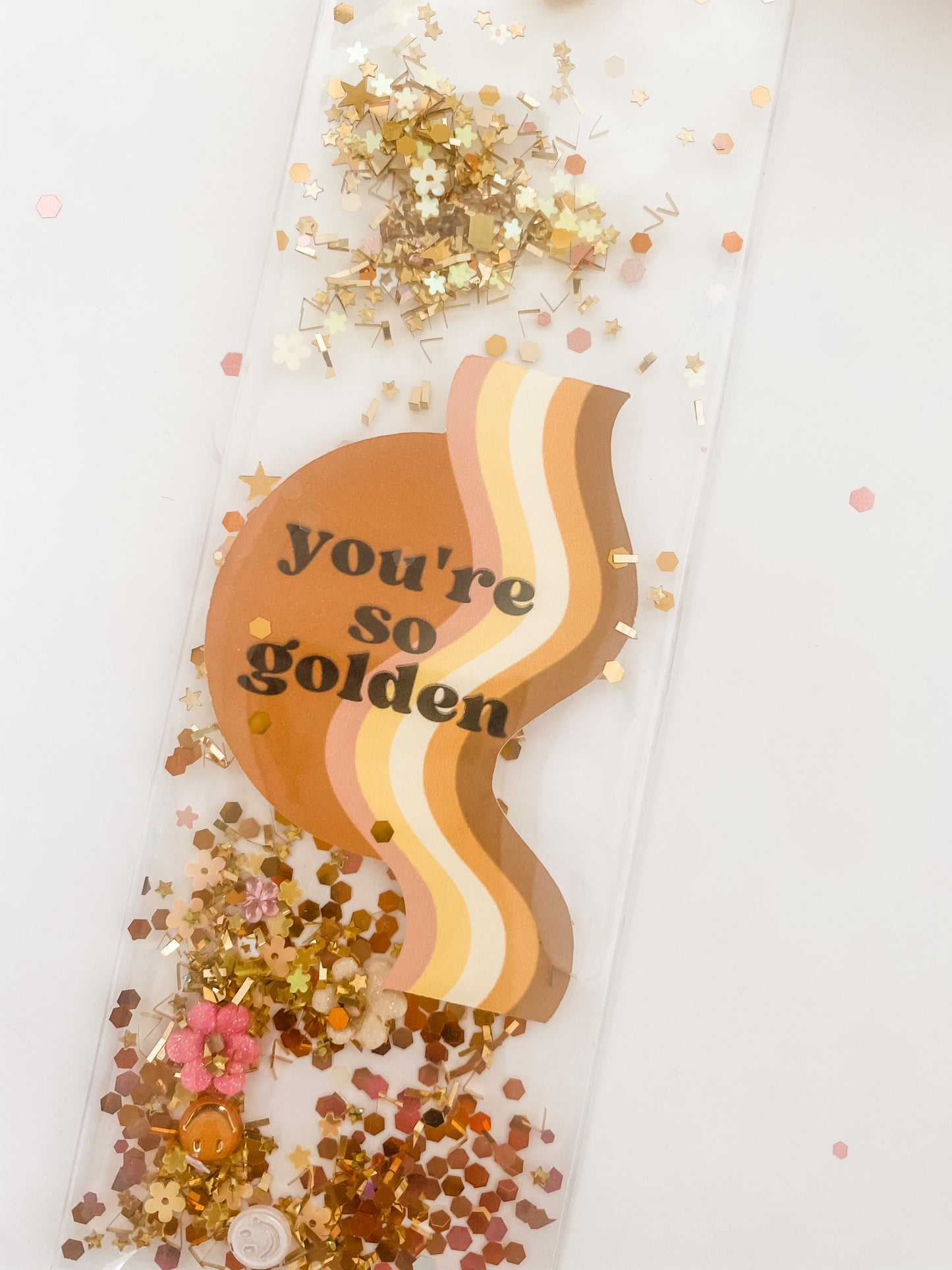 "YOU'RE SO GOLDEN" RETRO GLITTERMARK
