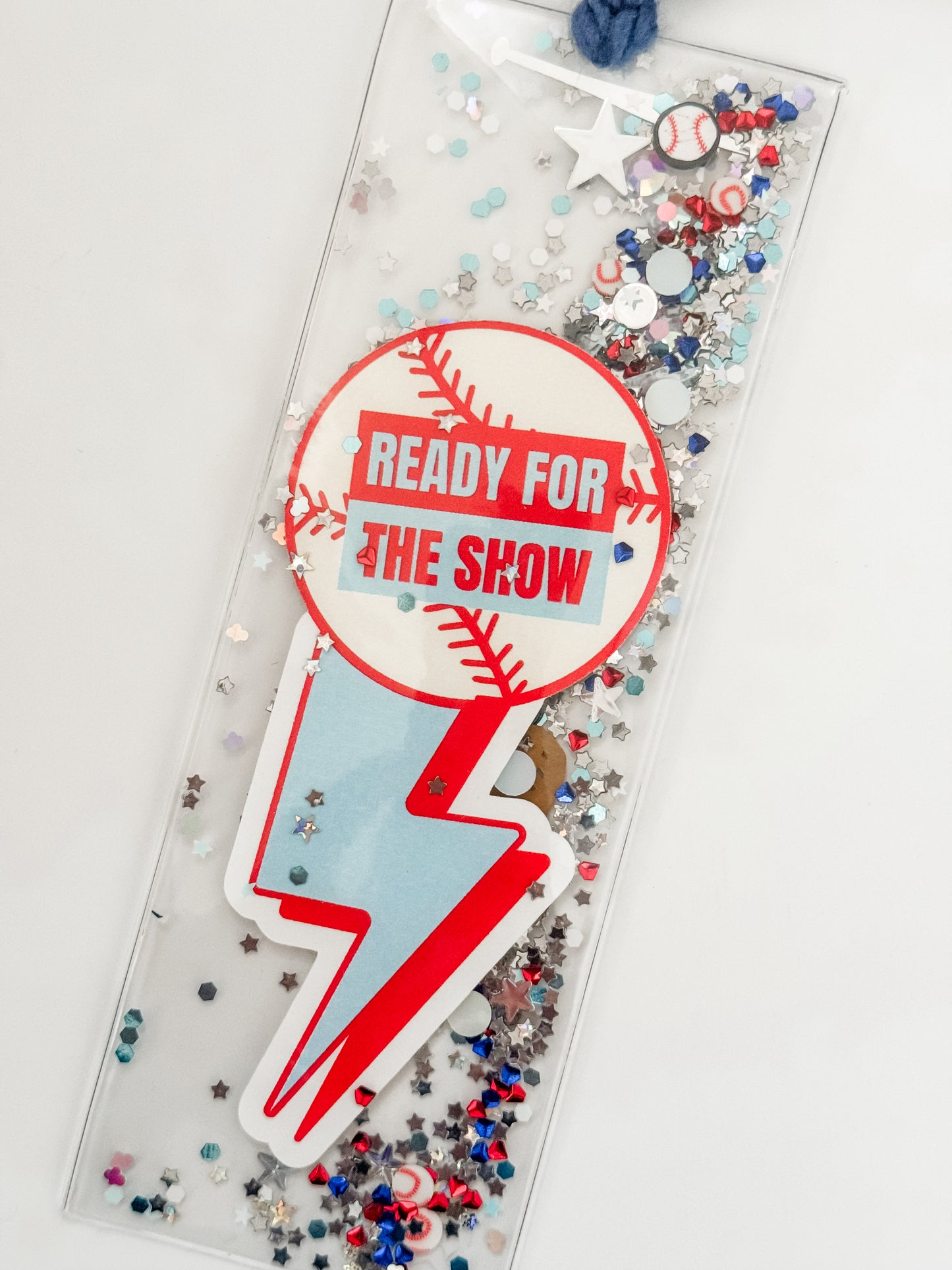 "READY FOR THE SHOW" BASEBALL GLITTERMARK